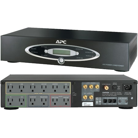 Apc H-Type 12-Outlet Rack-Mountable Power Conditioner H15BLK